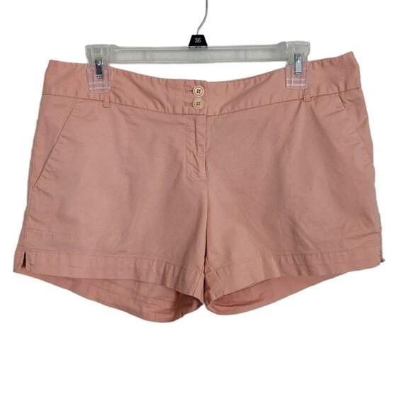 The Limited Sz 6 Low Rise Peach Shorts Stretch Khaki Fabric Lightweight Everyday - Picture 1 of 7